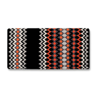 40&quot; x 34&quot; Luna Metallic Saddle Blanket, Orange