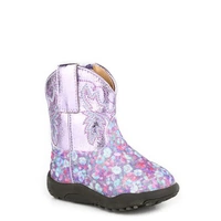 Infant Cowbaby Glitter Bloom Boots, Purple