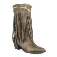 Womens Fringes Brown