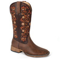 Womens Bailey Vines, Brown / Choc Embroidered