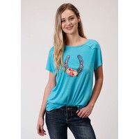 Womens Five Star Horseshoe Tee