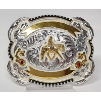 Buckle Black Square, English Horse