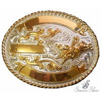Small 3 Ribbon Trophy Buckle