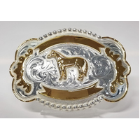 Buckle Fancy Oval, Standing Horse