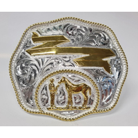 Buckle Circle Motif, Halter Horse