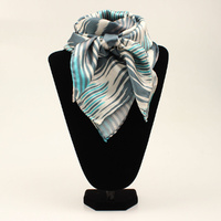 Wild Rag 100% Silk, Chevron Turquoise
