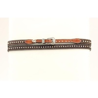 3/8 Calf Hair Hatband, Brown