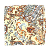 Wild Rag 100% Silk, Paisley Tan