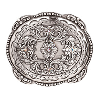 Silver Rhinestone Buckle