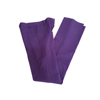 WC Pants Front Zip, Aubergine