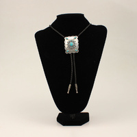 Bolo Tie Turquoise Rectangle