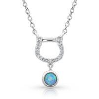Horseshoe Opal Necklace