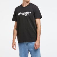 Mens Classic Logo Tee, Worn Black