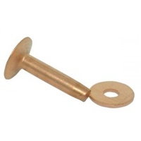 Copper Rivets And Burs 10g 3/4" - 10 Pack