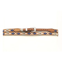 Aztec Embroidered Hat Band, Brown