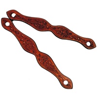 Slobber Straps Floral Tooled