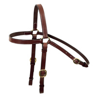 Tanami Leather Barcoo Bridle, Brass