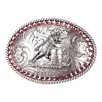 Youth Crystal Barrel Racer Buckle