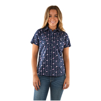 Womens Rheanna Print S/S Shirt