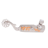 Ladies Spur With Copper Trim &amp; Crystal Stone