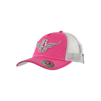 Womens Wings Trucker Cap, Pink/White