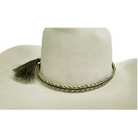 Horsehair Hat Band 3/8", Black & White