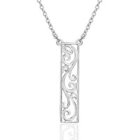 True Scroll Pendant Necklace