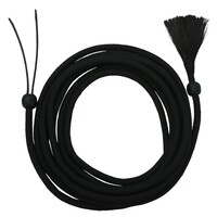 Poly Mecate Reins w/Horsehair, Black