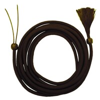 Poly Mecate Reins w/Horsehair, Brown