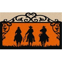 Cowboys on the Move Door Mat