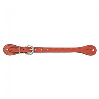 Plain Leather Spur Straps, Medium Oil