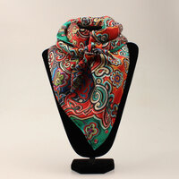 Wild Rag 100% Silk, Bright Floral Multi