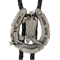Bolo Tie Horseshoe and Boots