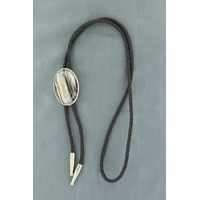 Bolo Tie Oval Onyx Stone