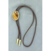 Bolo Tie Oval Tigers Eye Stone