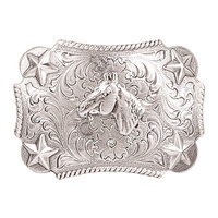 Youth Silver Horsehead Star Buckle