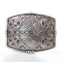 Rectangle Aztec Floral Buckle