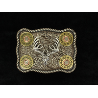 Shotgun Shell Skull Buckle