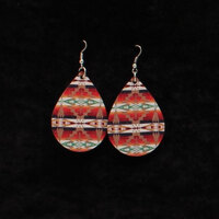 Aztec Teardrop Earrings