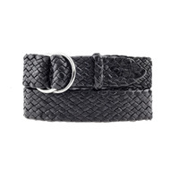 Kangaroo Plaited Belt - Queenslander, Black