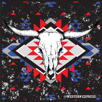 Black Desert Steer Bandana