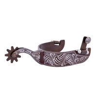 Floral Engraved Show Spurs, Medium