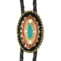 Bolo Tie Colourful Oblong