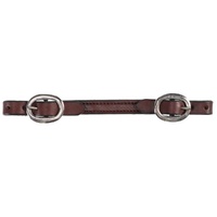 Flat Curb Strap, Chestnut