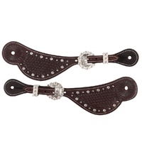 Basket Weave Jewel Spur Straps, Ladies