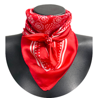 Jolene Satin Wild Rag, Red