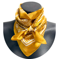Jolene Satin Wild Rag, Mustard