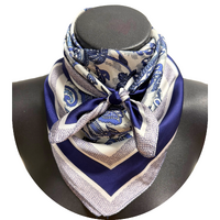 Annie Satin Wild Rag, Navy