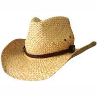 Straw Cowboy Hat with Croc Band
