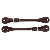 Straight Spur Straps Brown, Mens